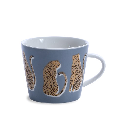Bucket Mug Leopard Denim
